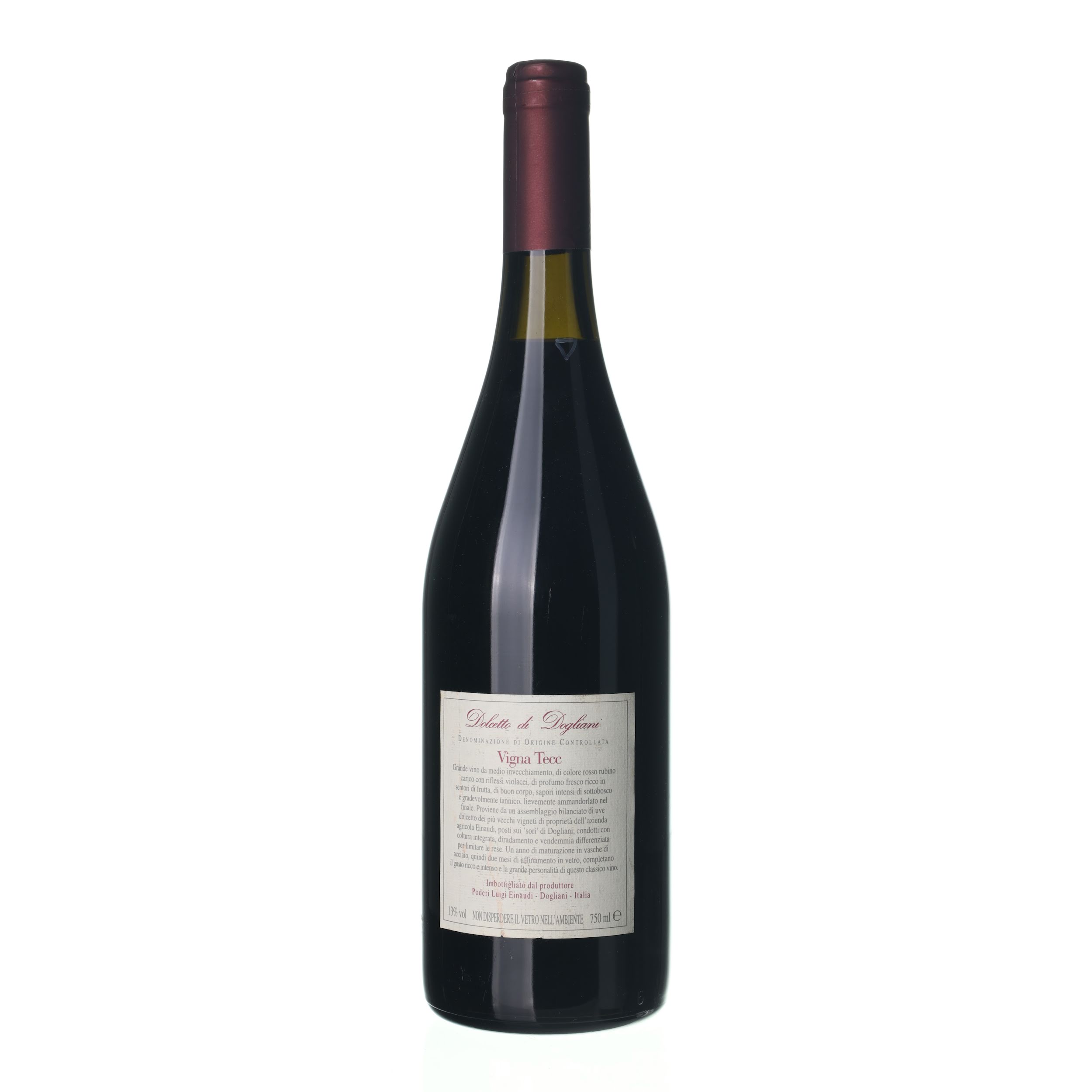1996 Dolcetto di Dogliani Luigi Einaudi (0,75l) - Obrázek 3