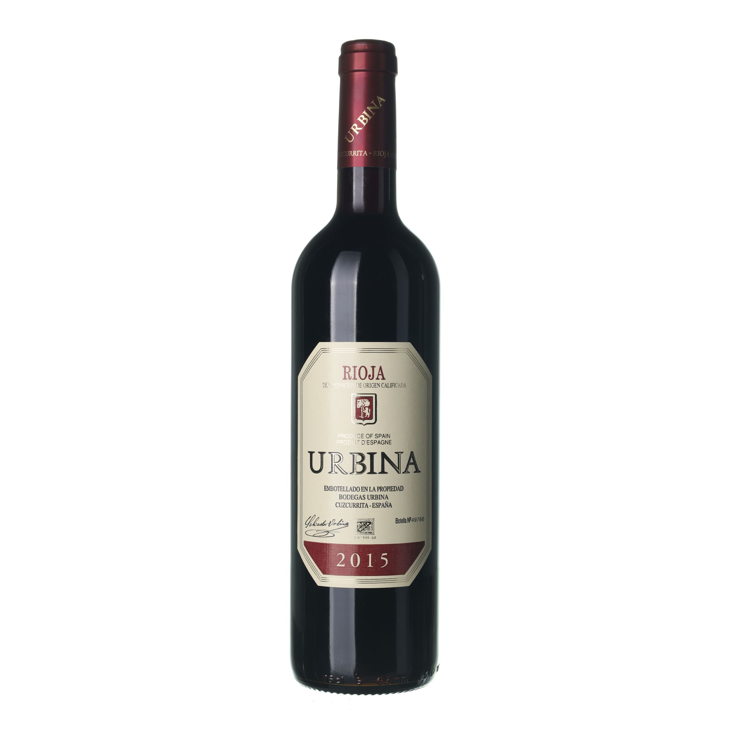 2015 Rioja Crianza DOC Bodegas Urbina (0,75l)