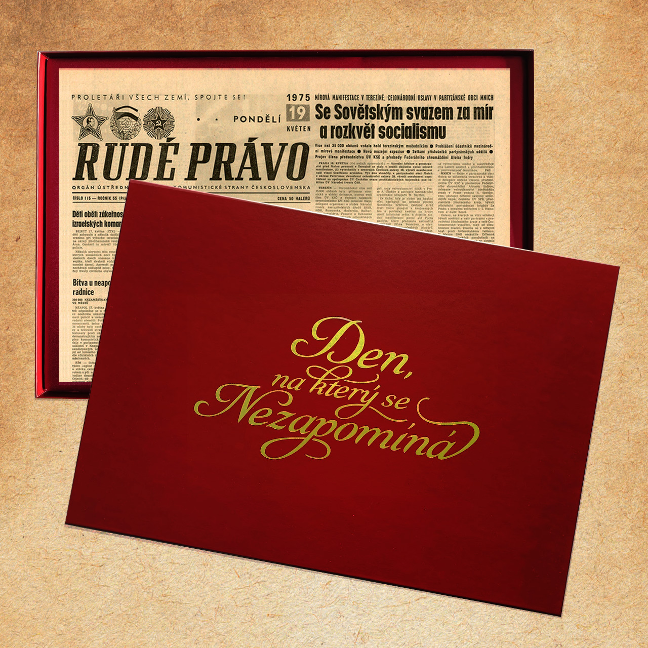 Dárková krabice na noviny