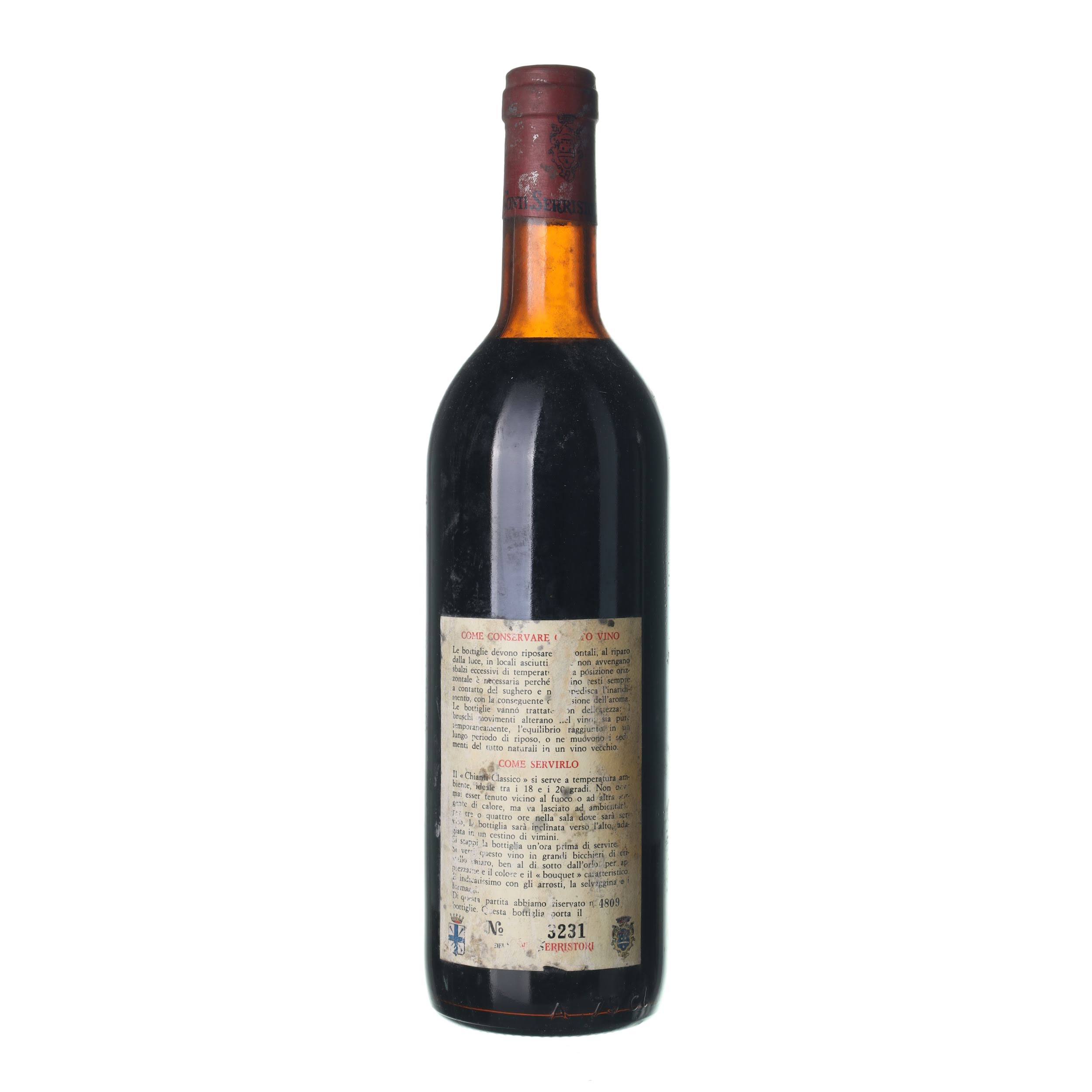 1975 Chianti Conti Serristori (0,75l) - Obrázek 2