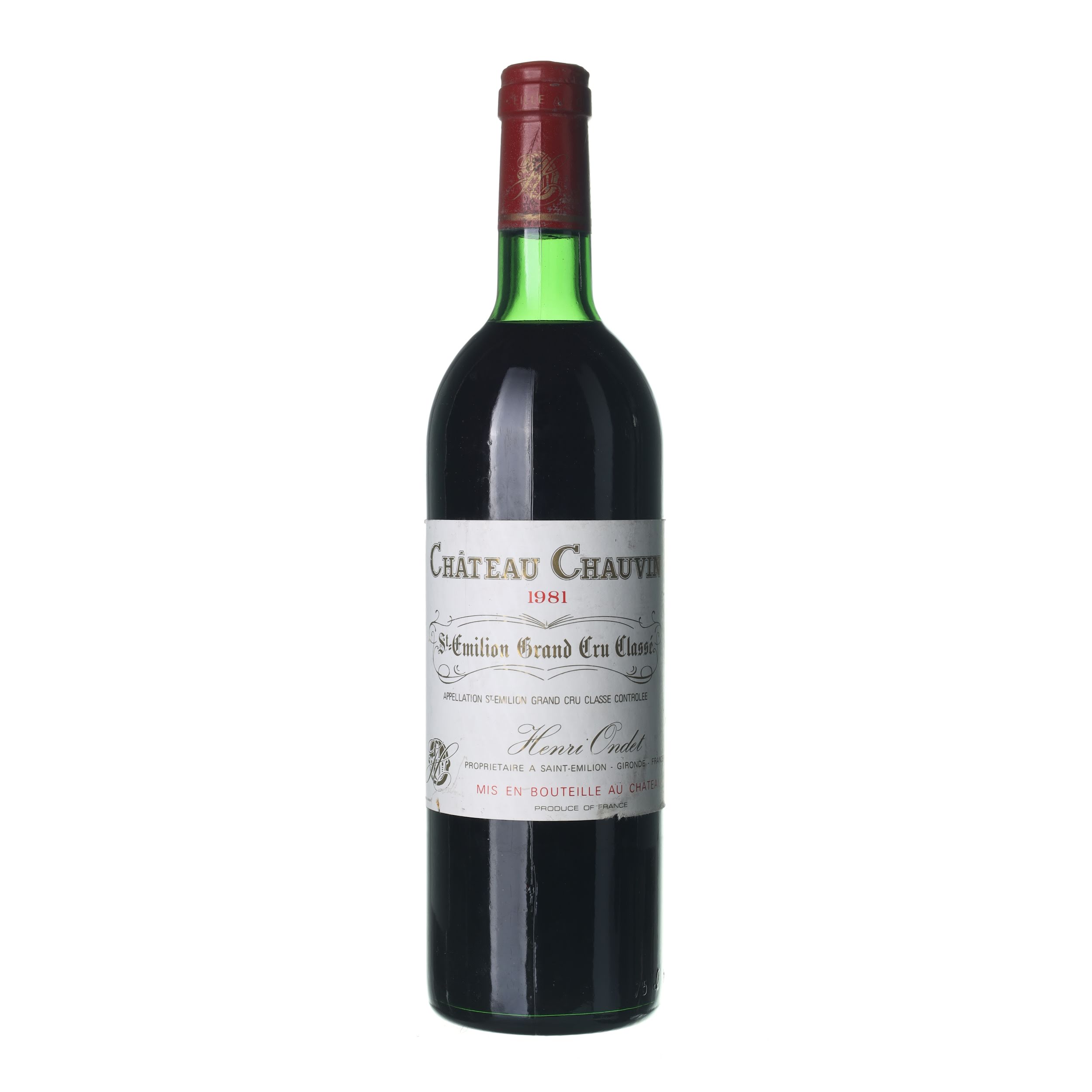 1981 Saint-Emilion Grand Cru Chateau Chauvin (0,75l)