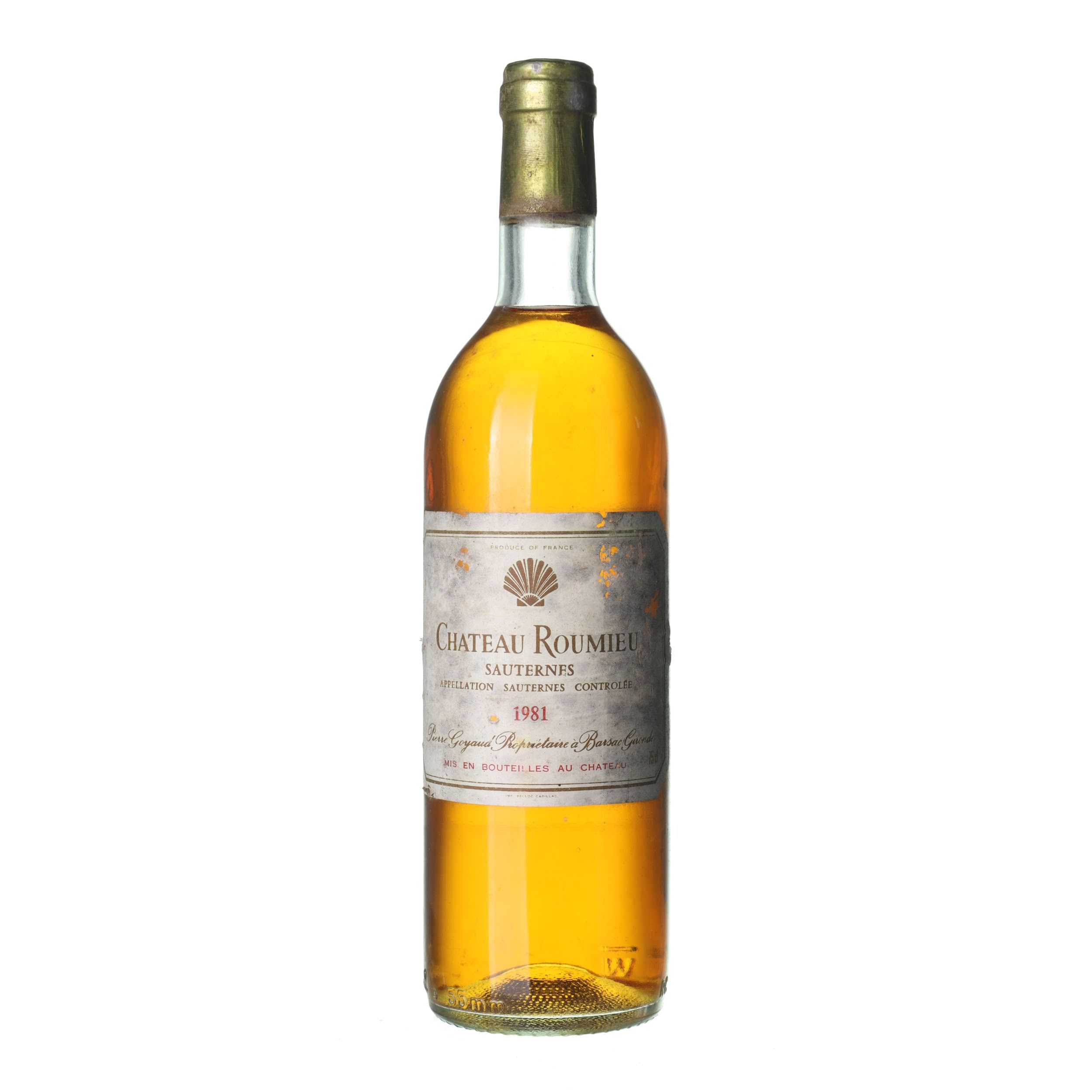 1981 Sauternes Chateau Roumieu (0,75l)