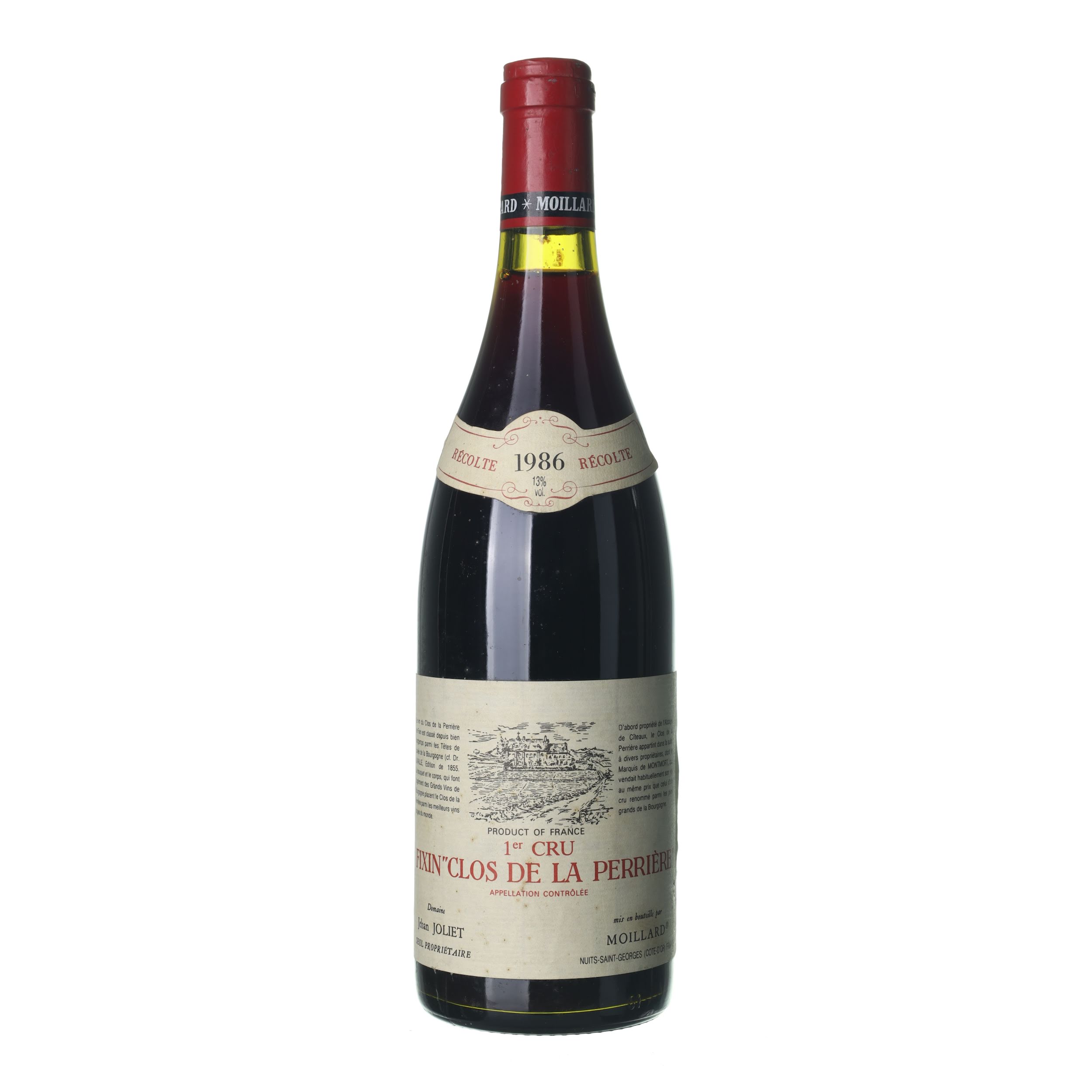 1986 Fixin Premier Cru Jehan Joliet (0,75l)