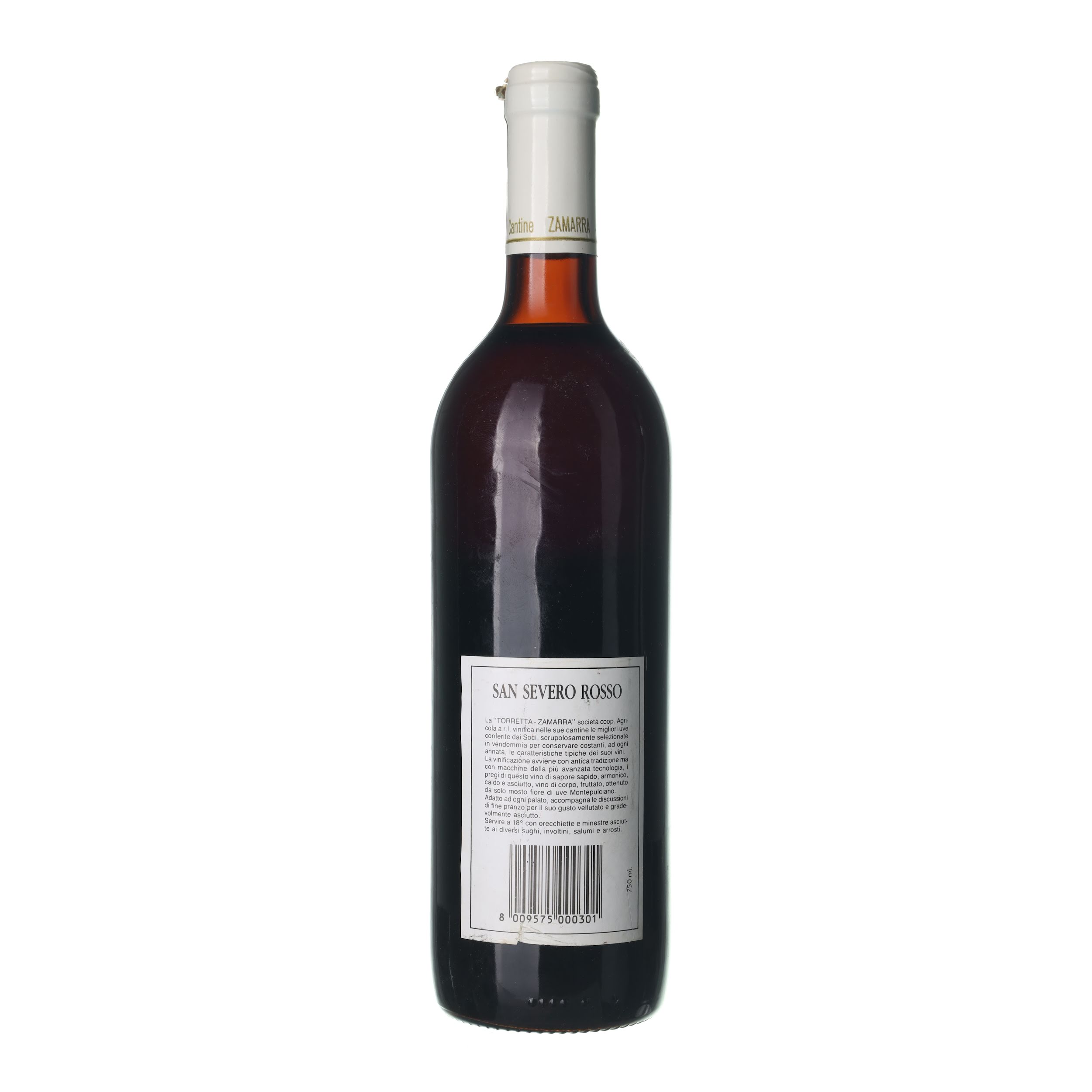 1986 San Severo Rosso Torretta Zamarra (0,75l) - Obrázek 2