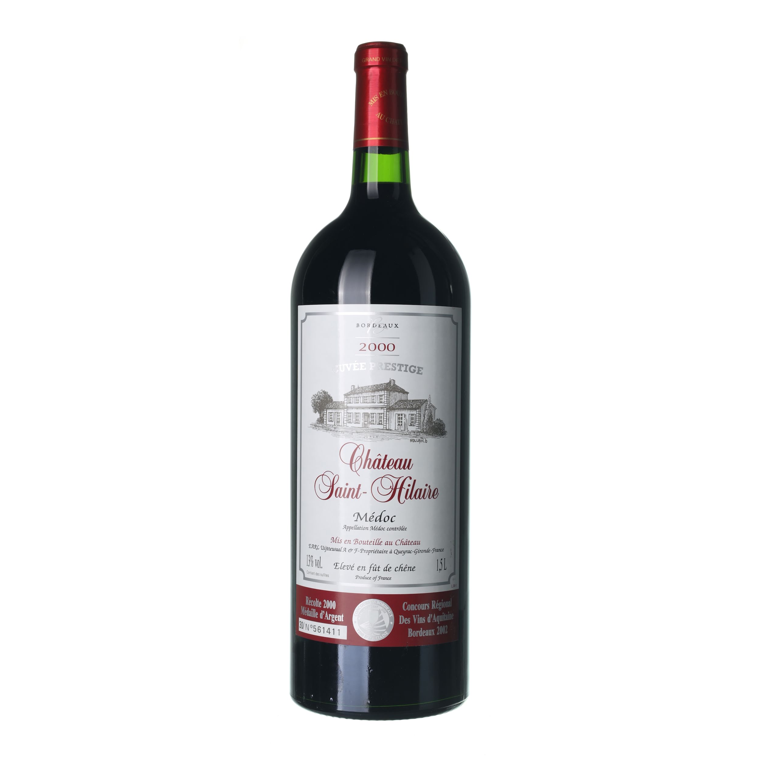 2000 Médoc Château Saint-Hilaire Magnum objem 1,5 l (1,5l)