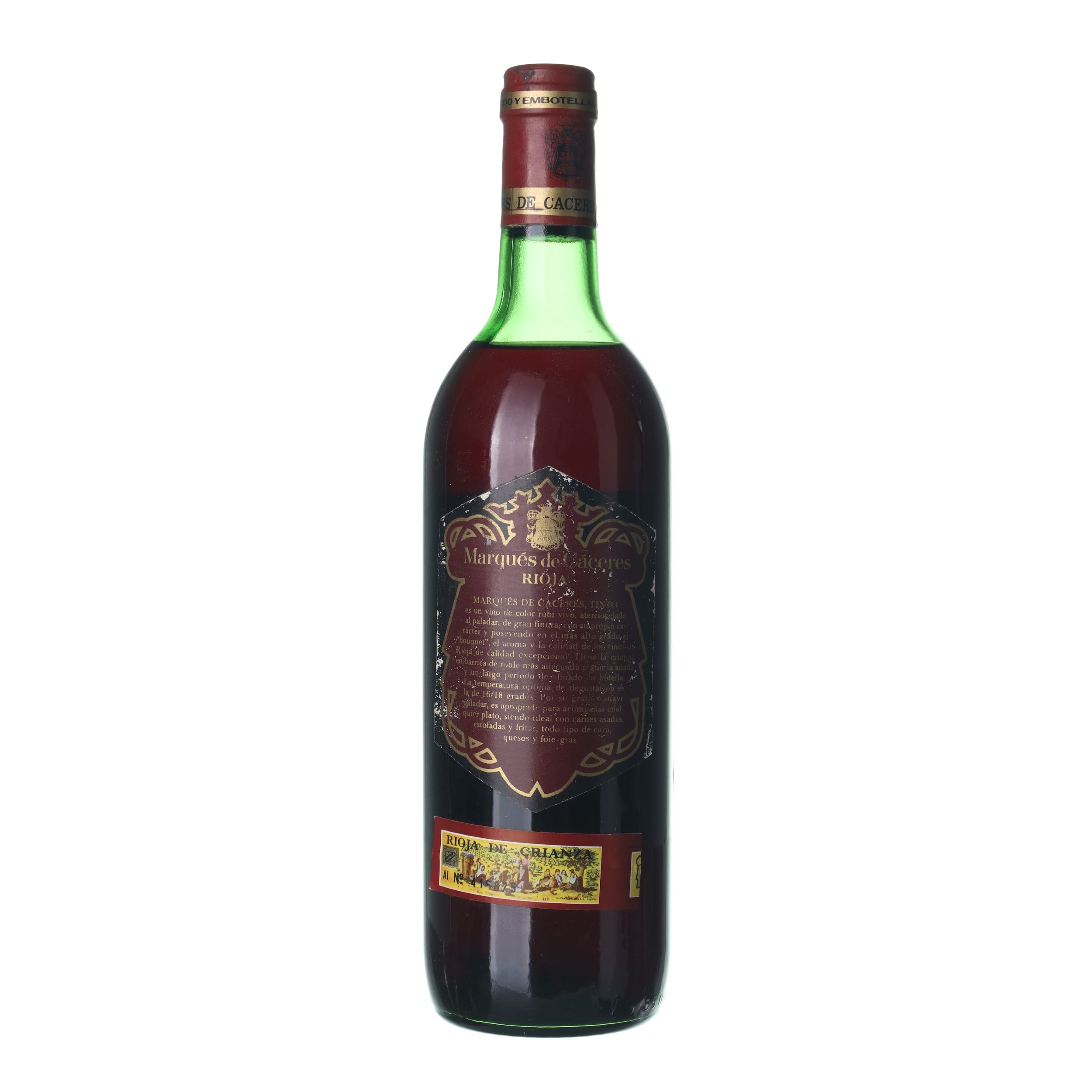 1976 Rioja Marqués de Cacéres (0,75l) - Obrázek 2