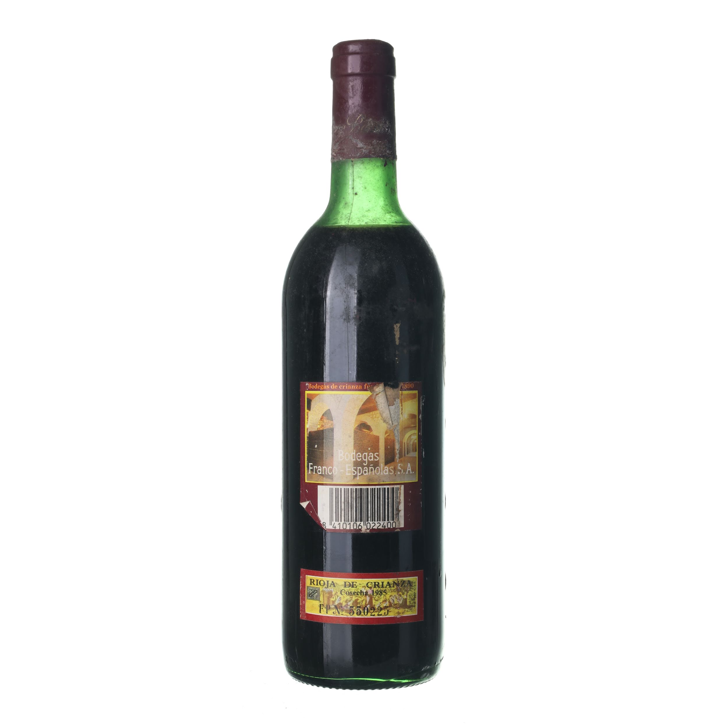 1985 Rioja Crianza Bodegas Franco (0,75l) - Obrázek 2