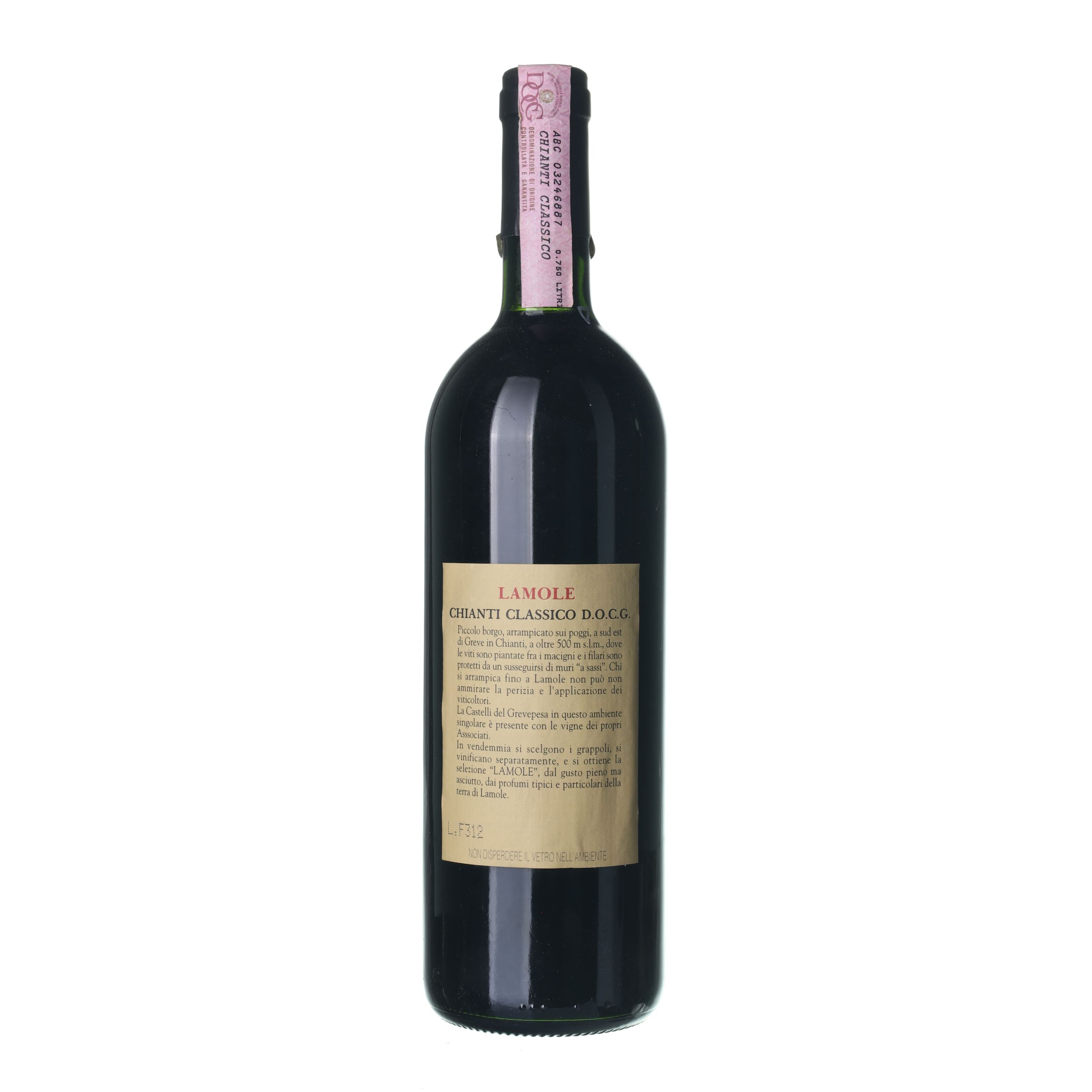 1991 Chianti Castelli del Grevepesa (0,75l) - Obrázek 2