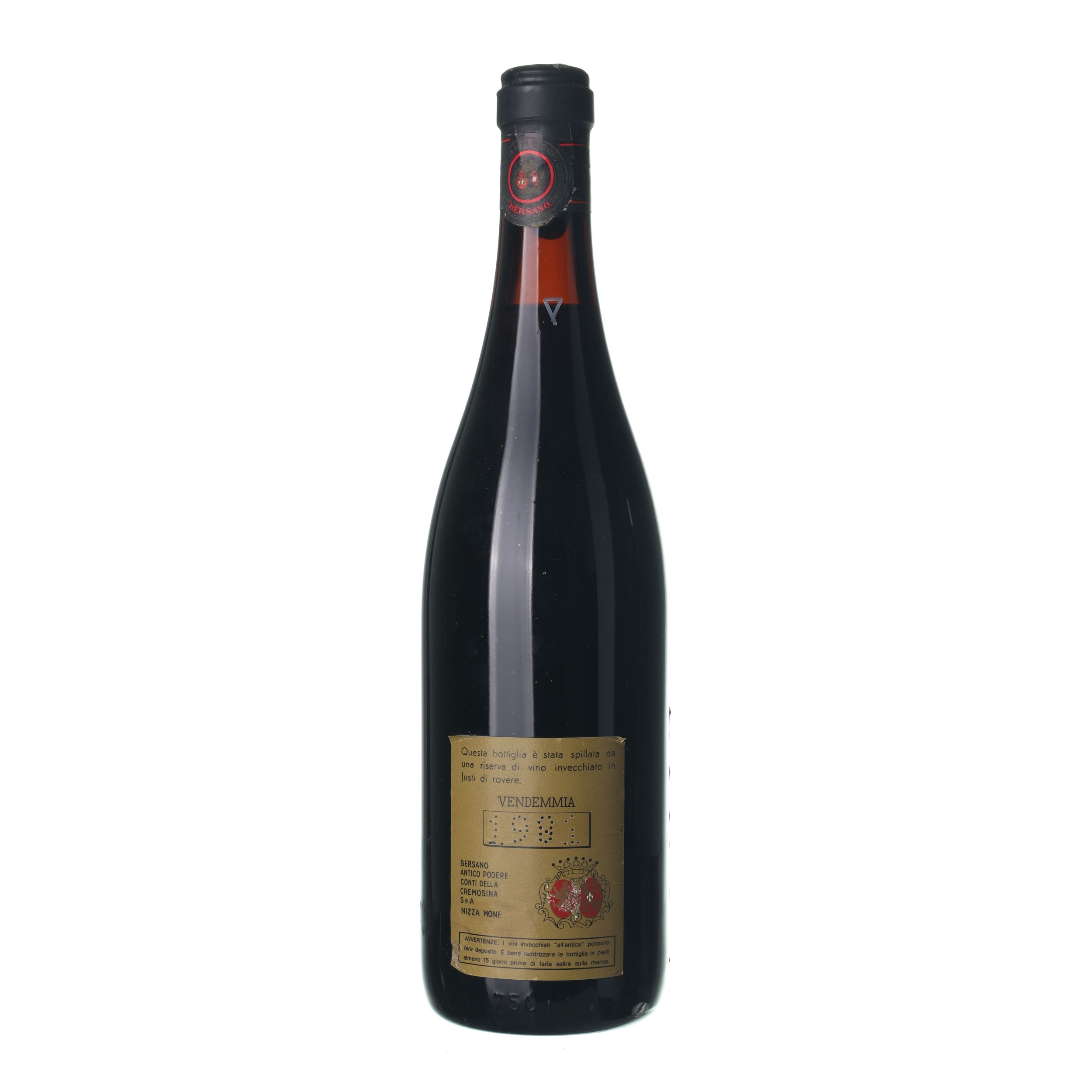 1981 Nebbiolo d´Alba Bersano (0,75l) - Obrázek 2