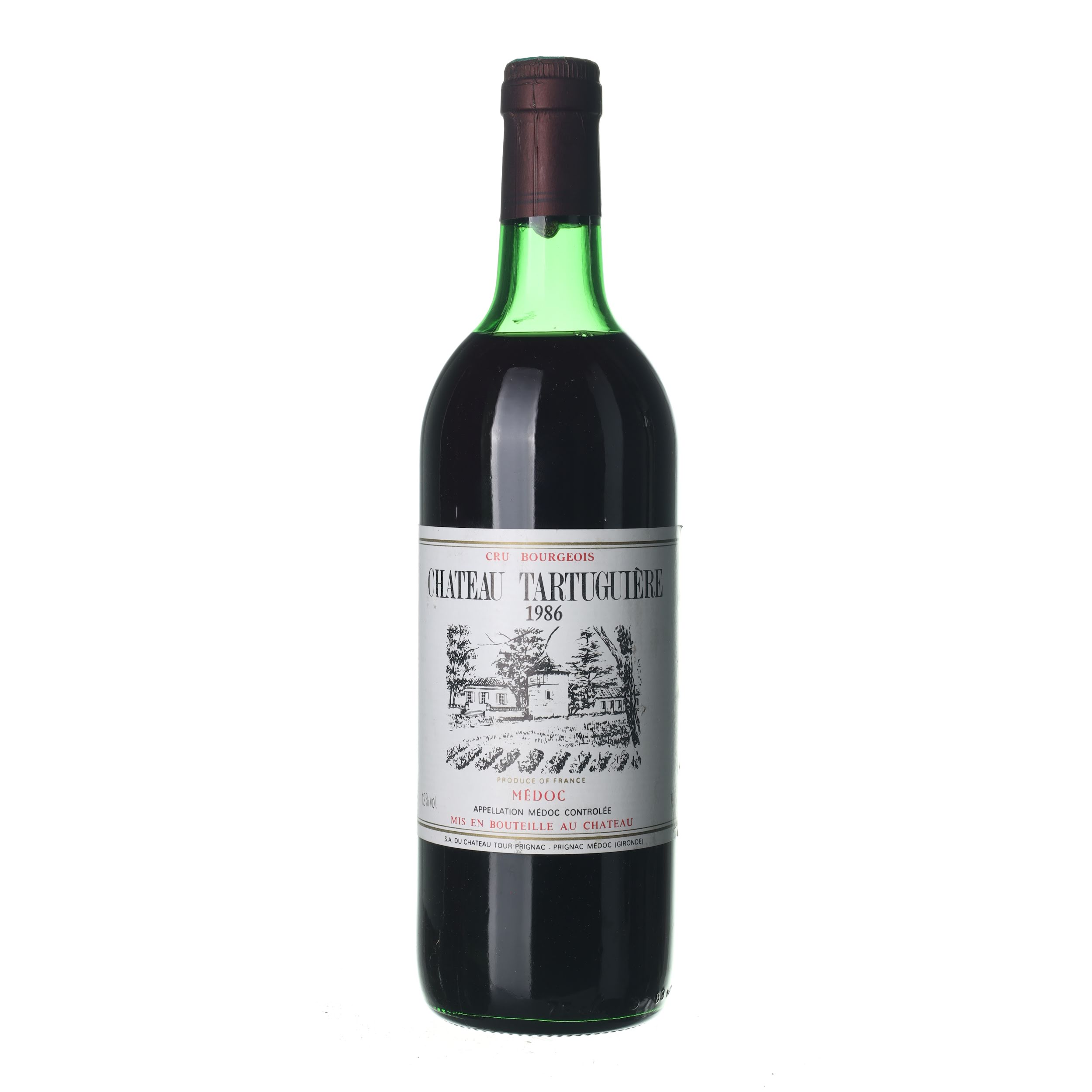 1986 Médoc Cru Bourgeois Chateau Tartuguiere (0,75l)