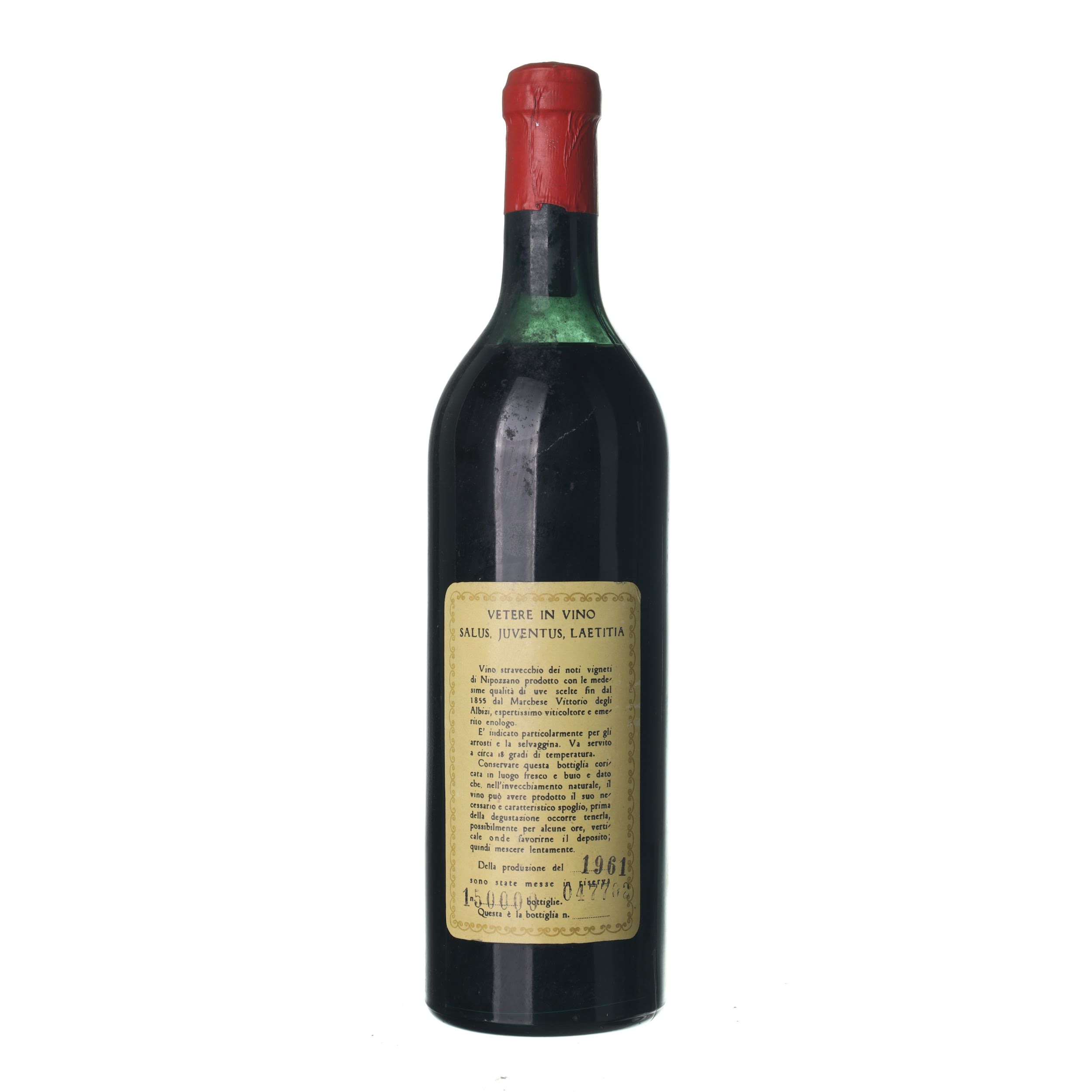 1961 Chianti Marchesi Frescobaldi (0,75l) - Obrázek 2