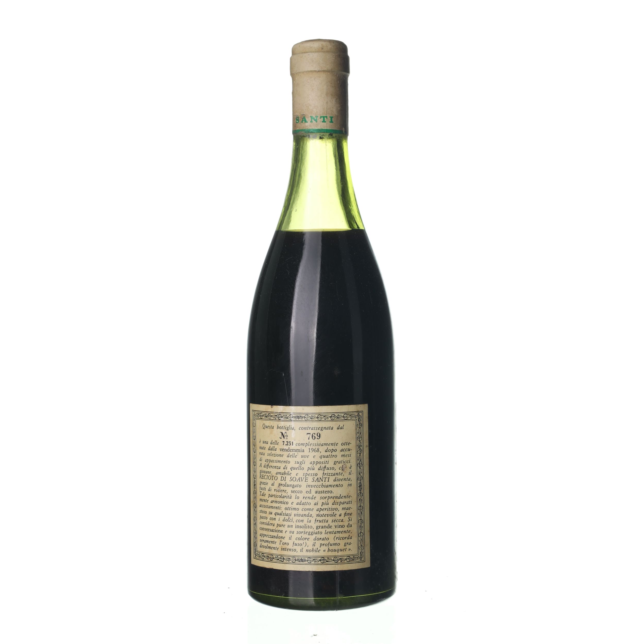 1968 Recioto Di Soave Santi (0,75l) - Obrázek 2