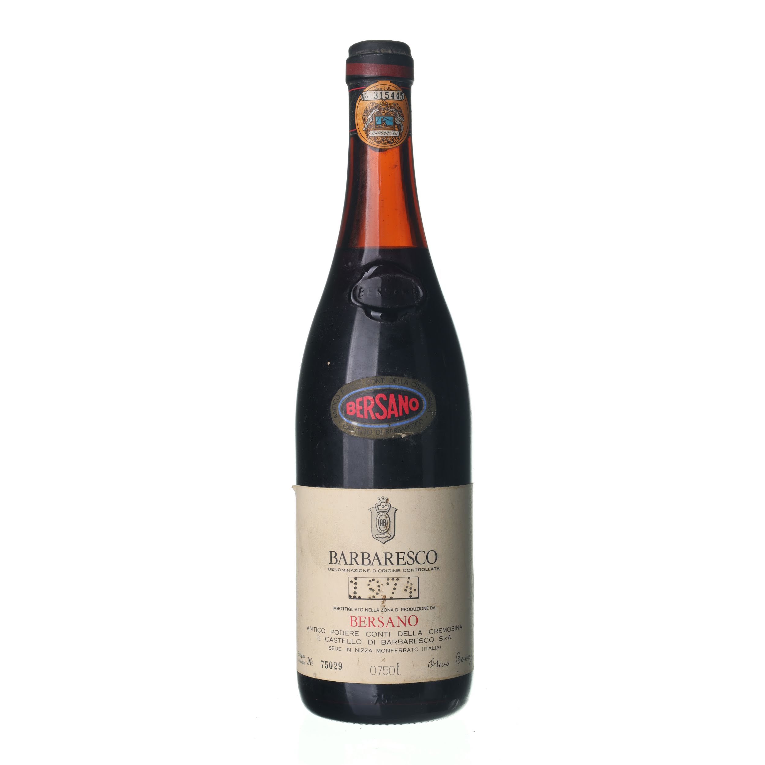 1974 Barbaresco Bersano (0,75l)