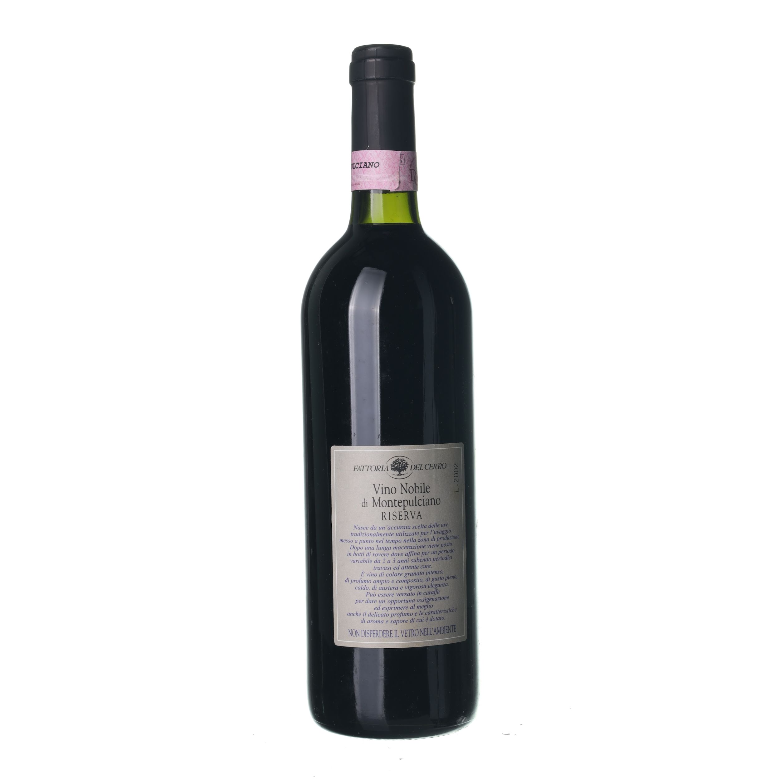 1999 Vino Nobile di Montepulciano Riserva Fattoria del Cerro (0,75l) - Obrázek 2