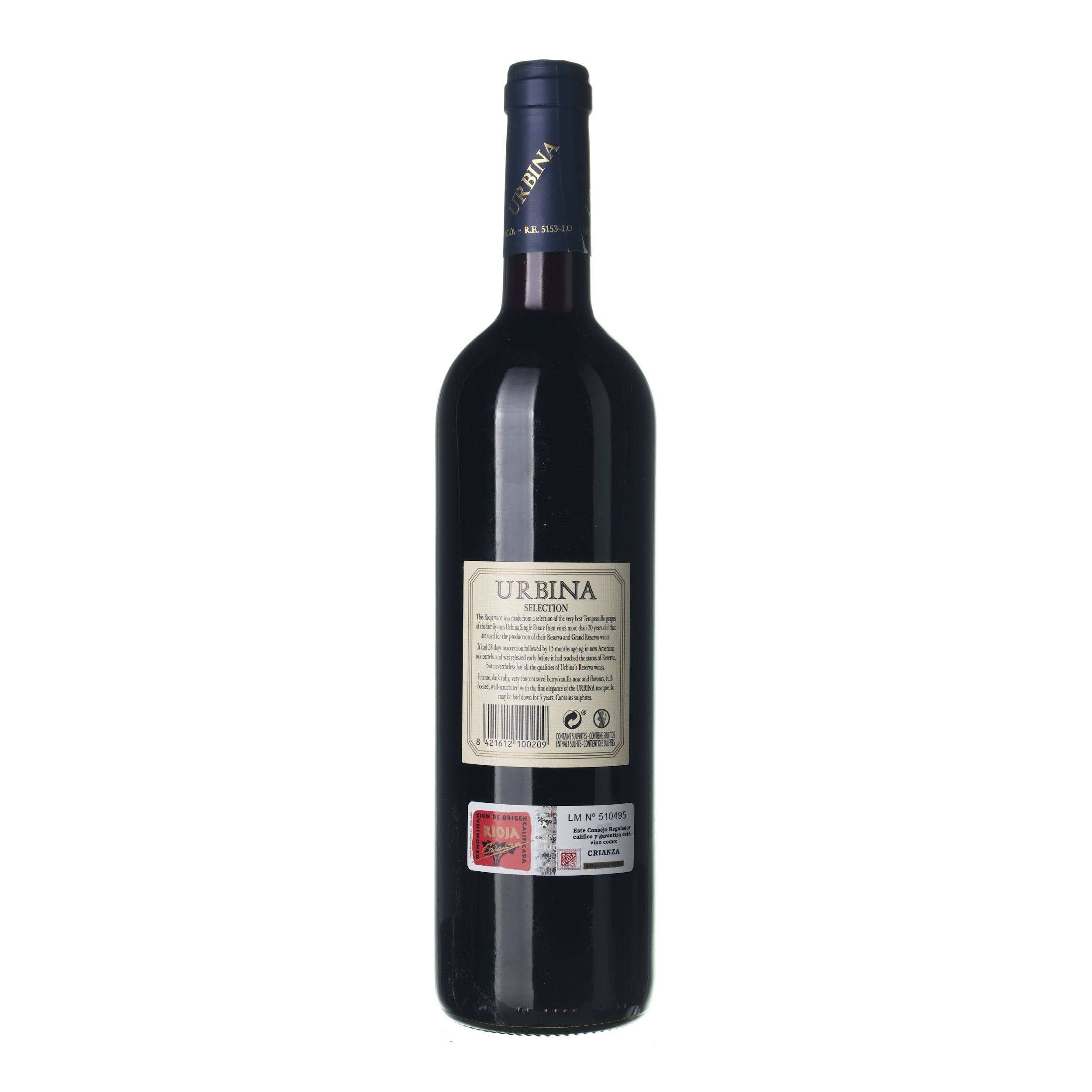 2000 Rioja DOC Selección Bodegas Urbina (0,75l) - Obrázek 2