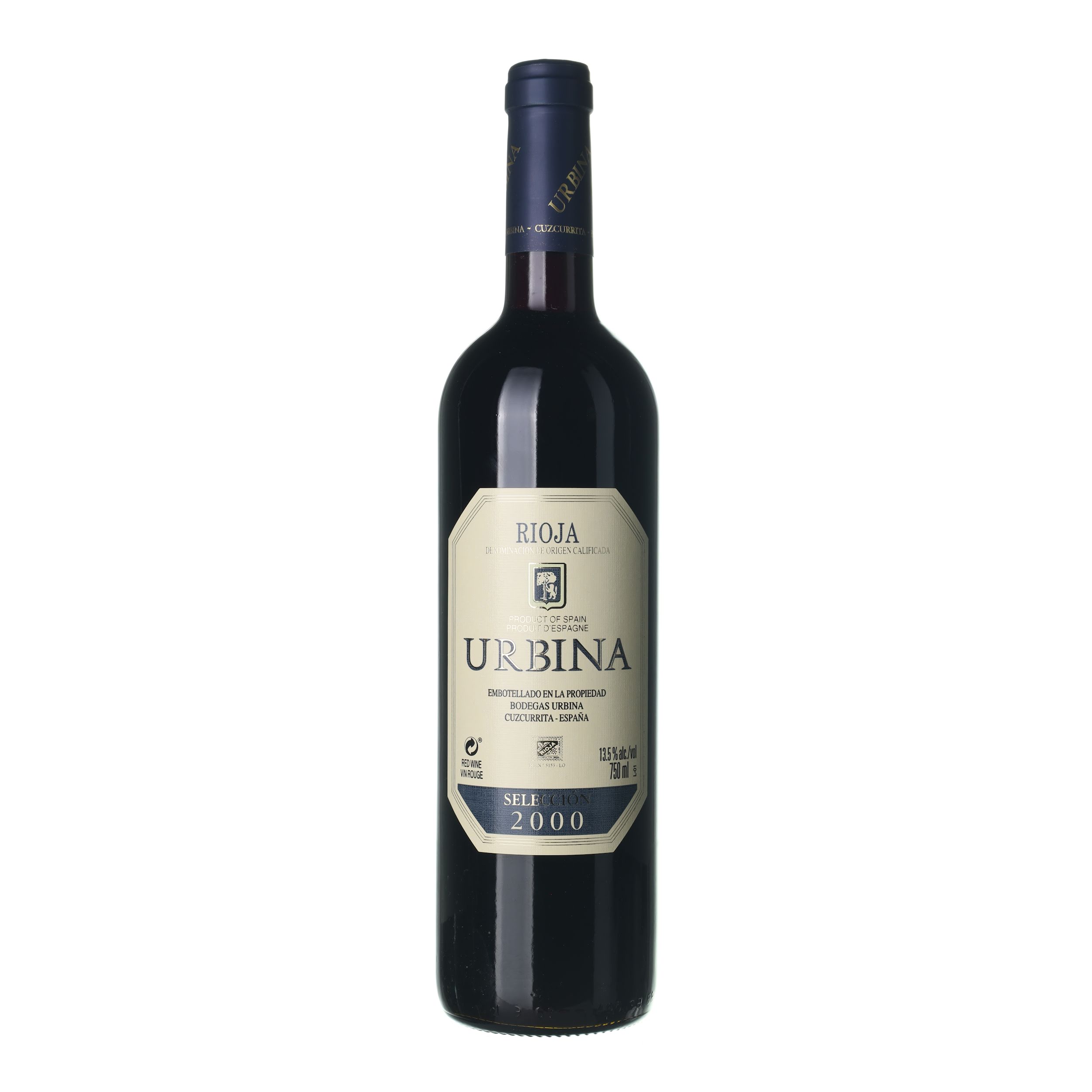 2000 Rioja DOC Selección Bodegas Urbina (0,75l)