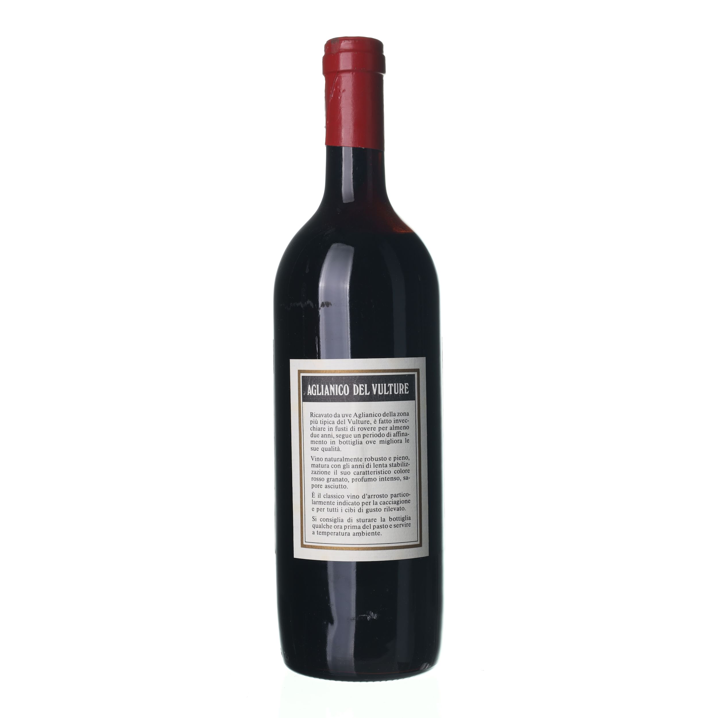 1986 Aglianico Del Vulture Paternoster (0,75l) - Obrázek 2
