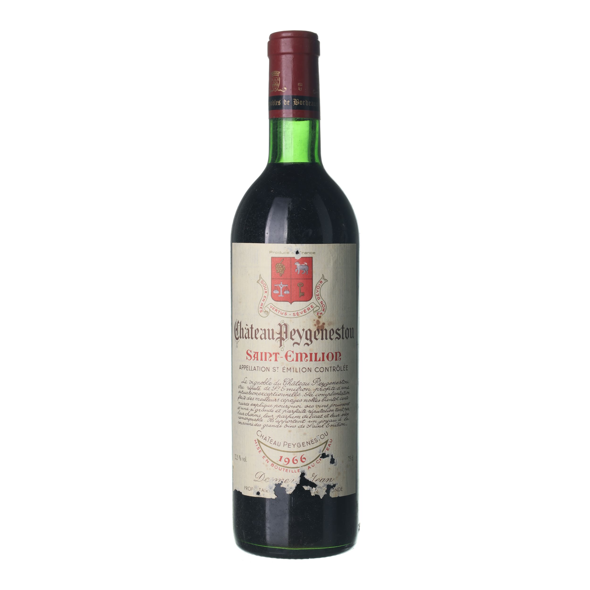 1966 Saint-Emilion Chateau Peygenestou (0,75l)