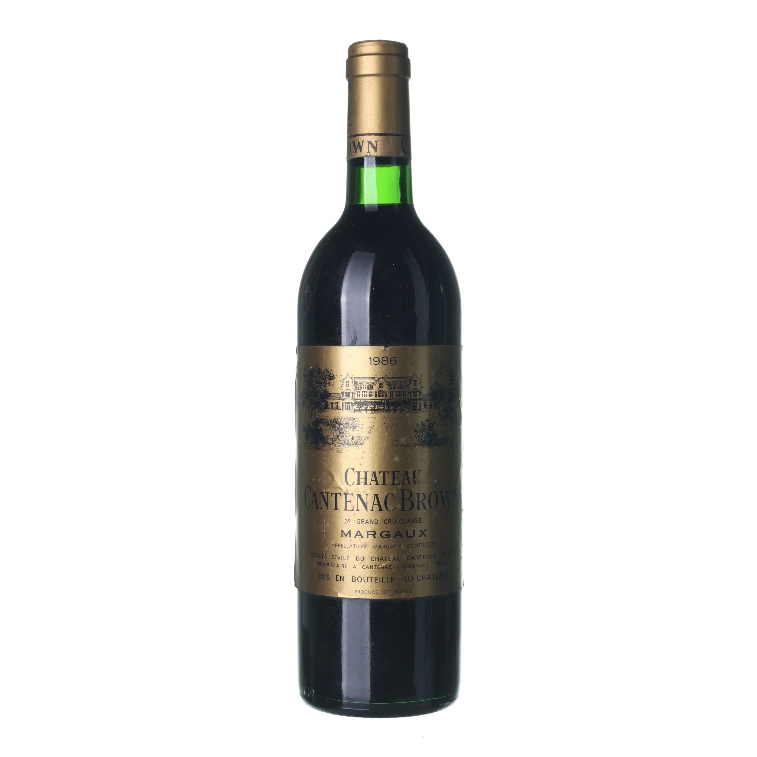 1986 Margaux Grand Cru Château Cantenac Brown (0,75l)