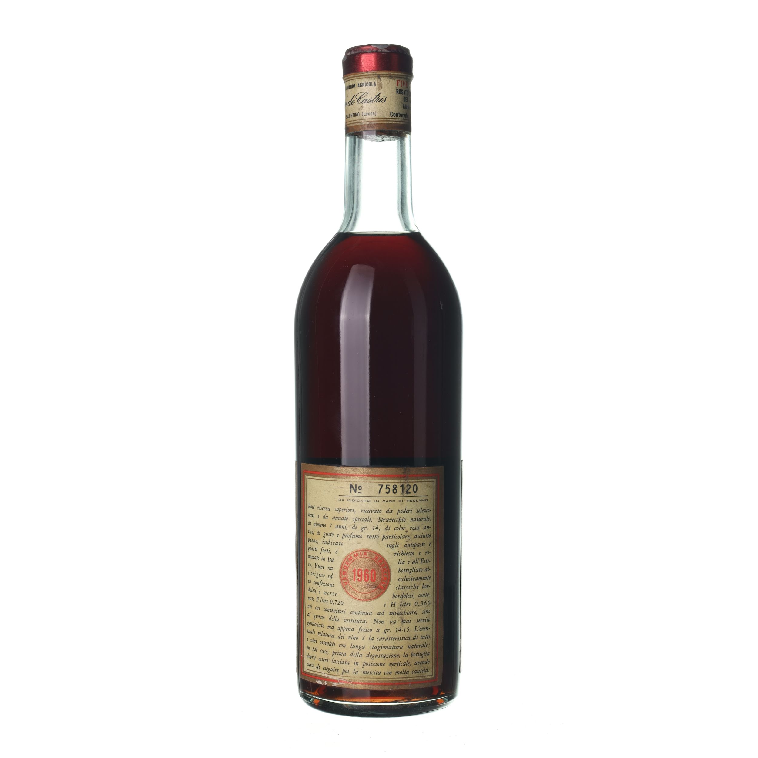 1960 Five Roses Riserva Leone de Castris (0,75l) - Obrázek 2