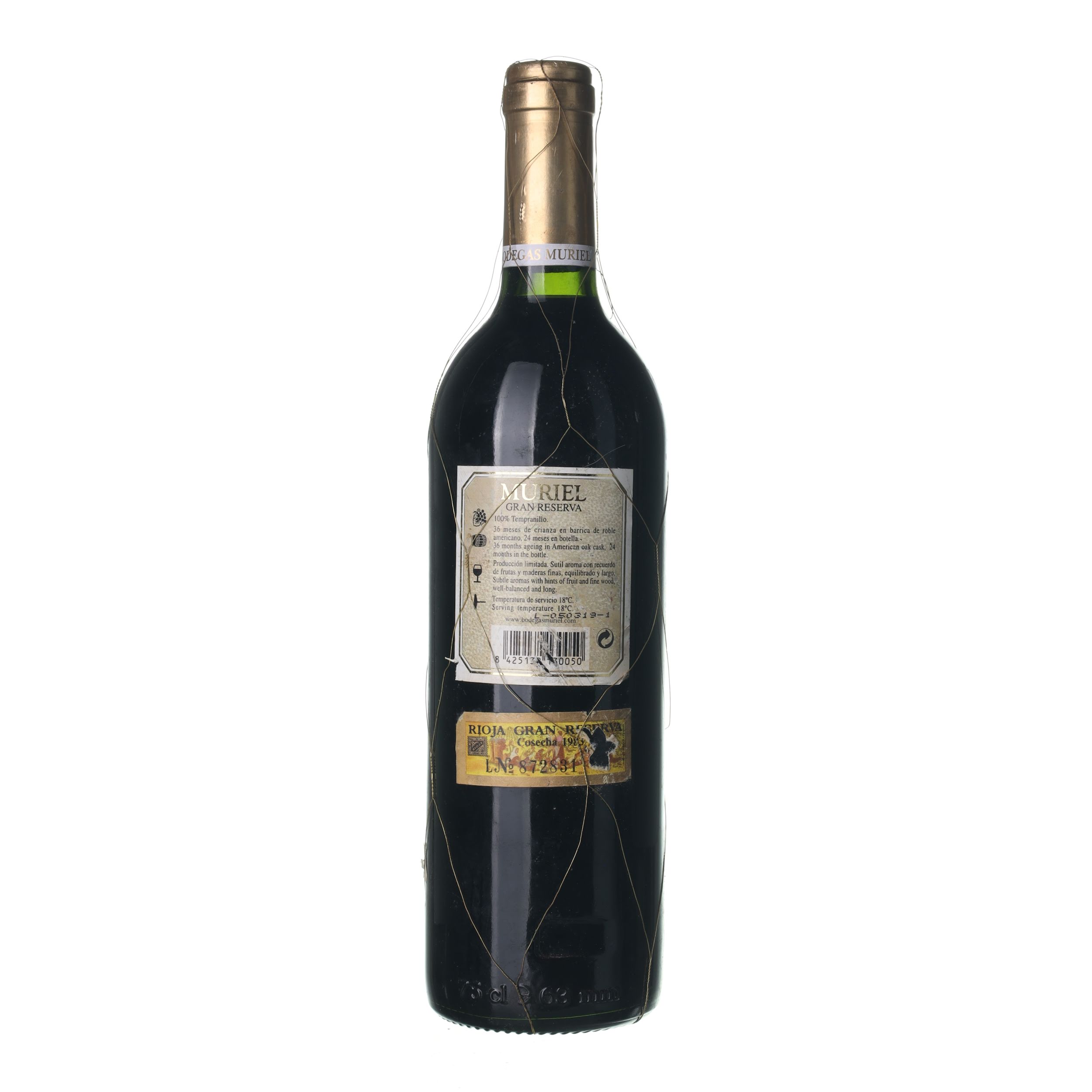 1983 Rioja Gran Reserva Muriel (0,75l) - Obrázek 2