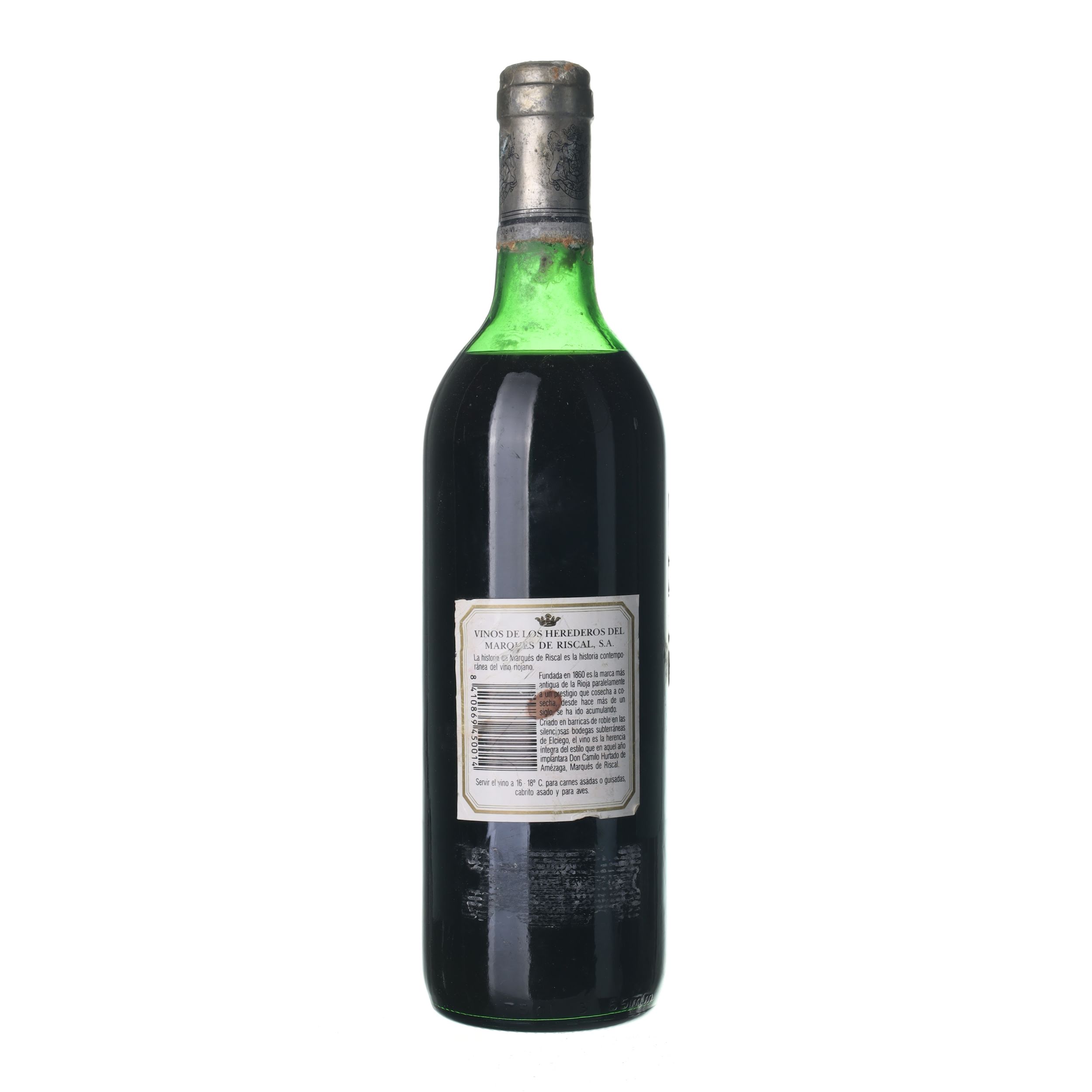 1986 Rioja Herederos del Marqués de Riscal (0,75l) - Obrázek 2