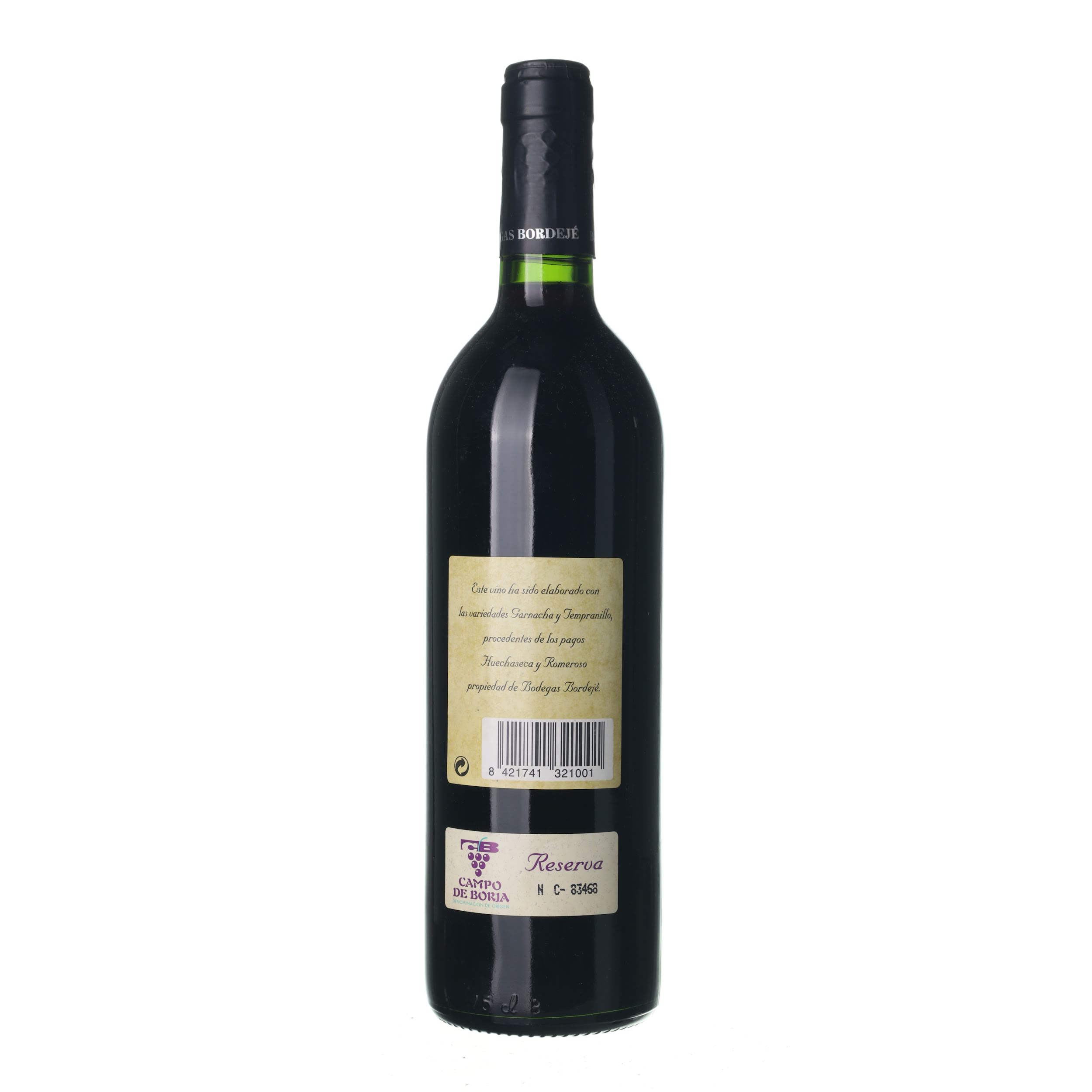 1993 Bordejé Reserva Bodegas Bordejé (0,75l) - Obrázek 2