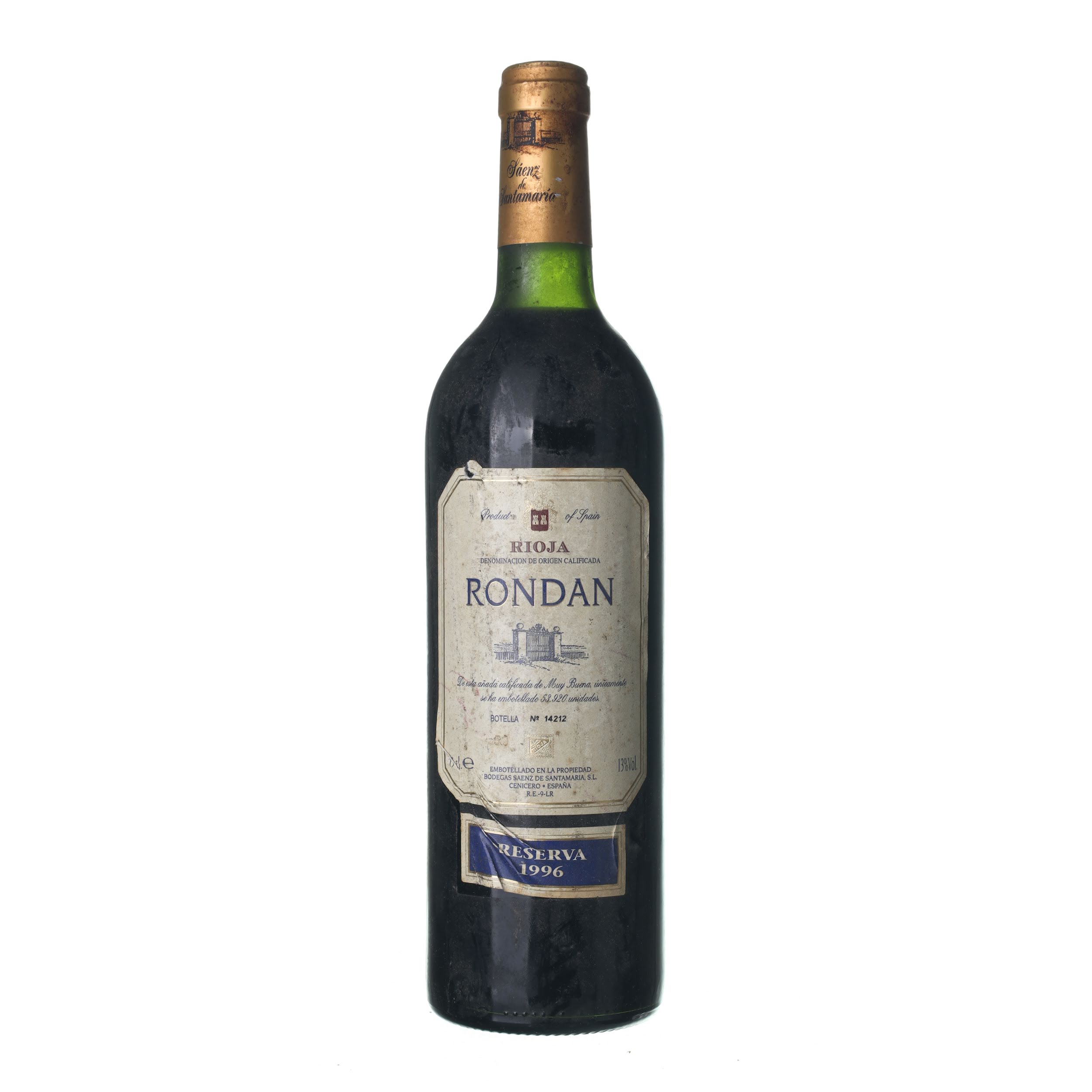 1996 Rioja Reserva Rondan (0,75l)