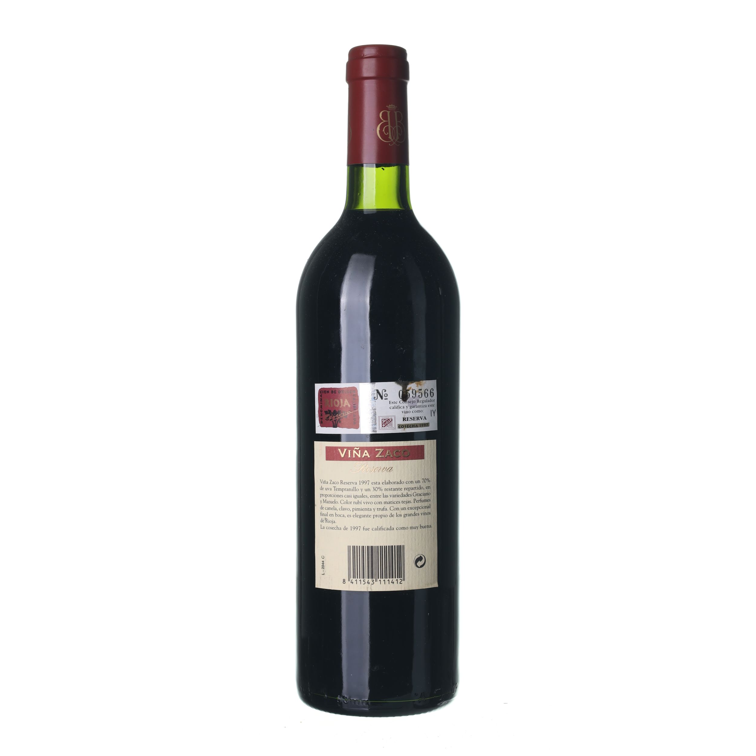 1997 Rioja Reserva Viña Zaco (0,75l) - Obrázek 2