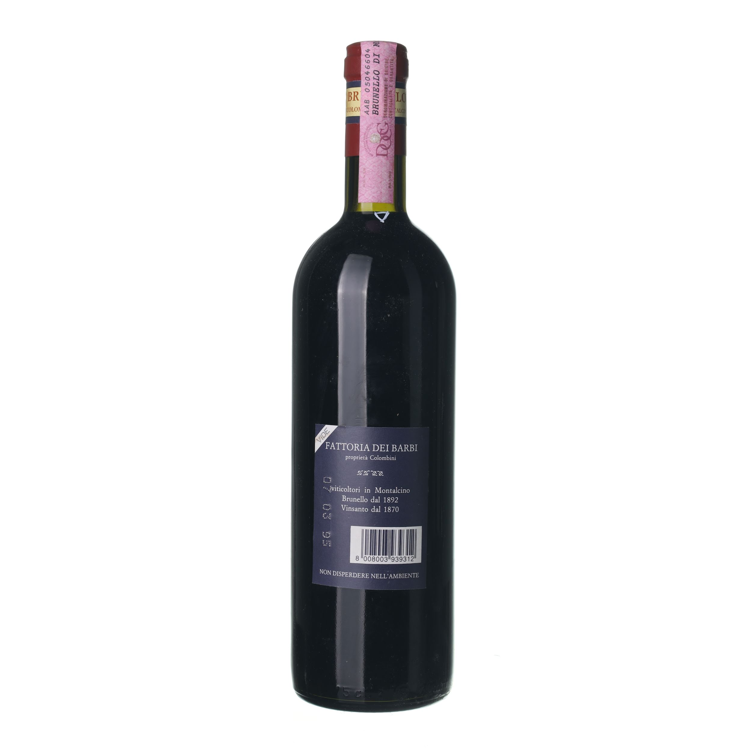 1990 Brunello di Montalcino Barbi (0,75l) - Obrázek 2