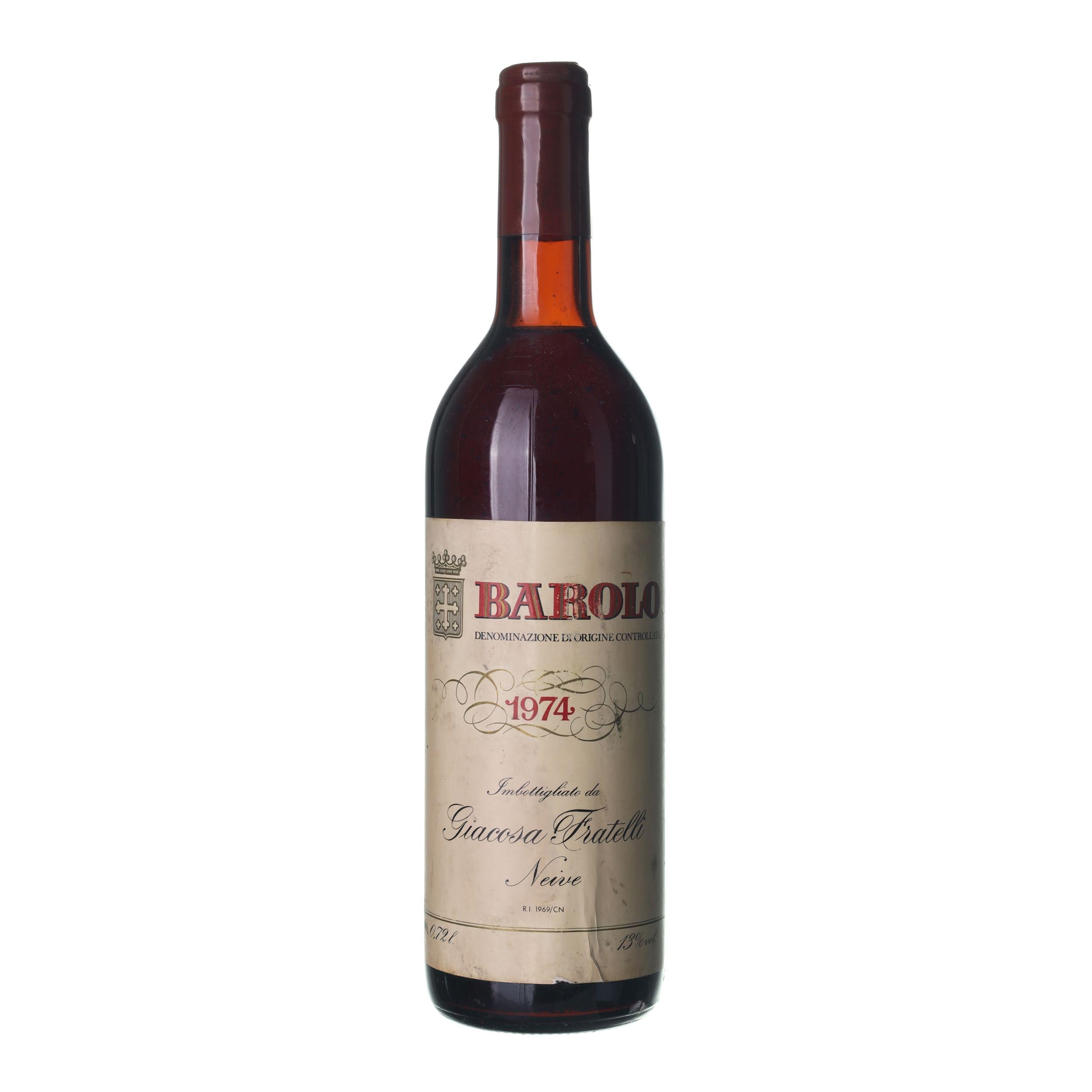 1974 Barolo Fratelli Giacosa (0,72l)